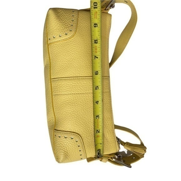 Coach vintage y2k yellow leather hamptons mini bag baguette 5052 - Picture 3 of 11
